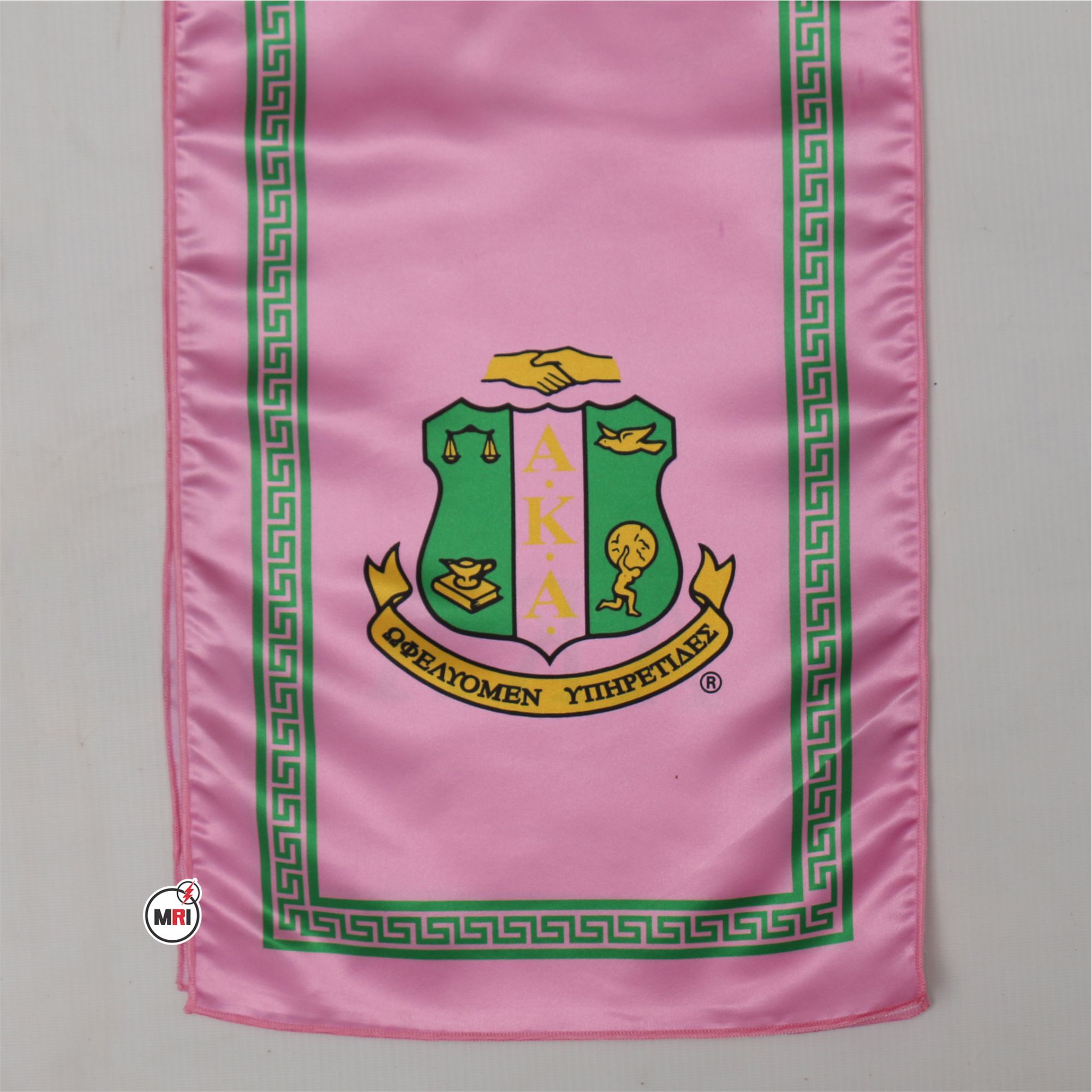Alpha Kappa Alpha Sublimated Silk Scarf - Image 4