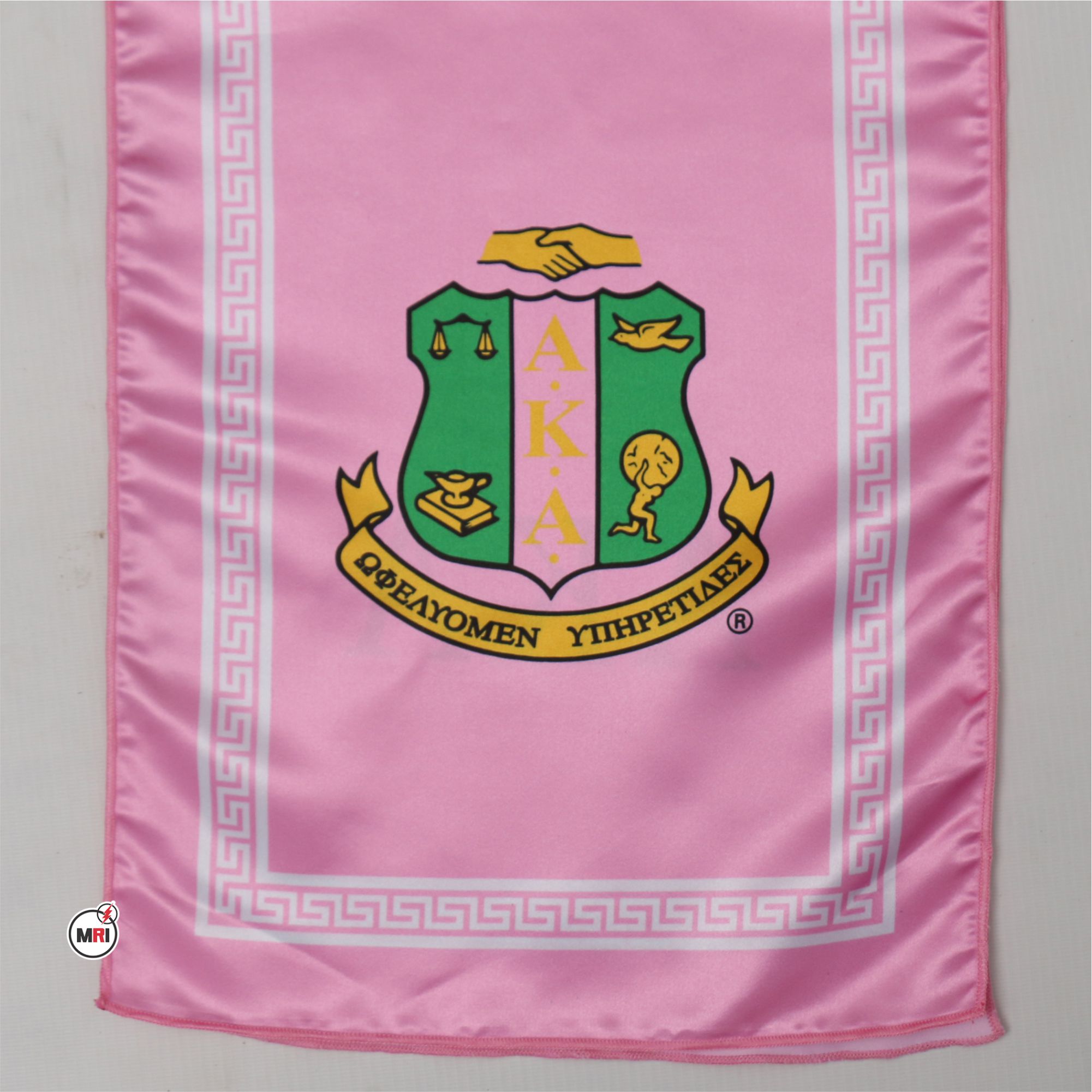 Alpha Kappa Alpha Sublimated Silk Scarf - Image 4