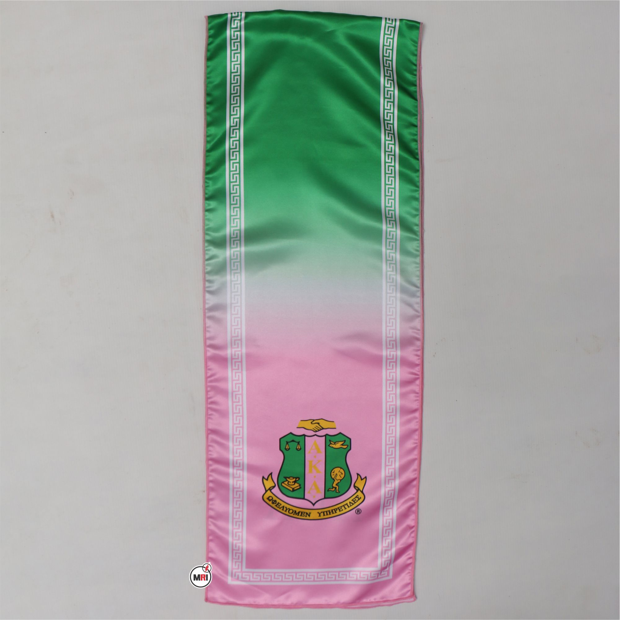 Alpha Kappa Alpha Sublimated Silk Scarf - Image 2