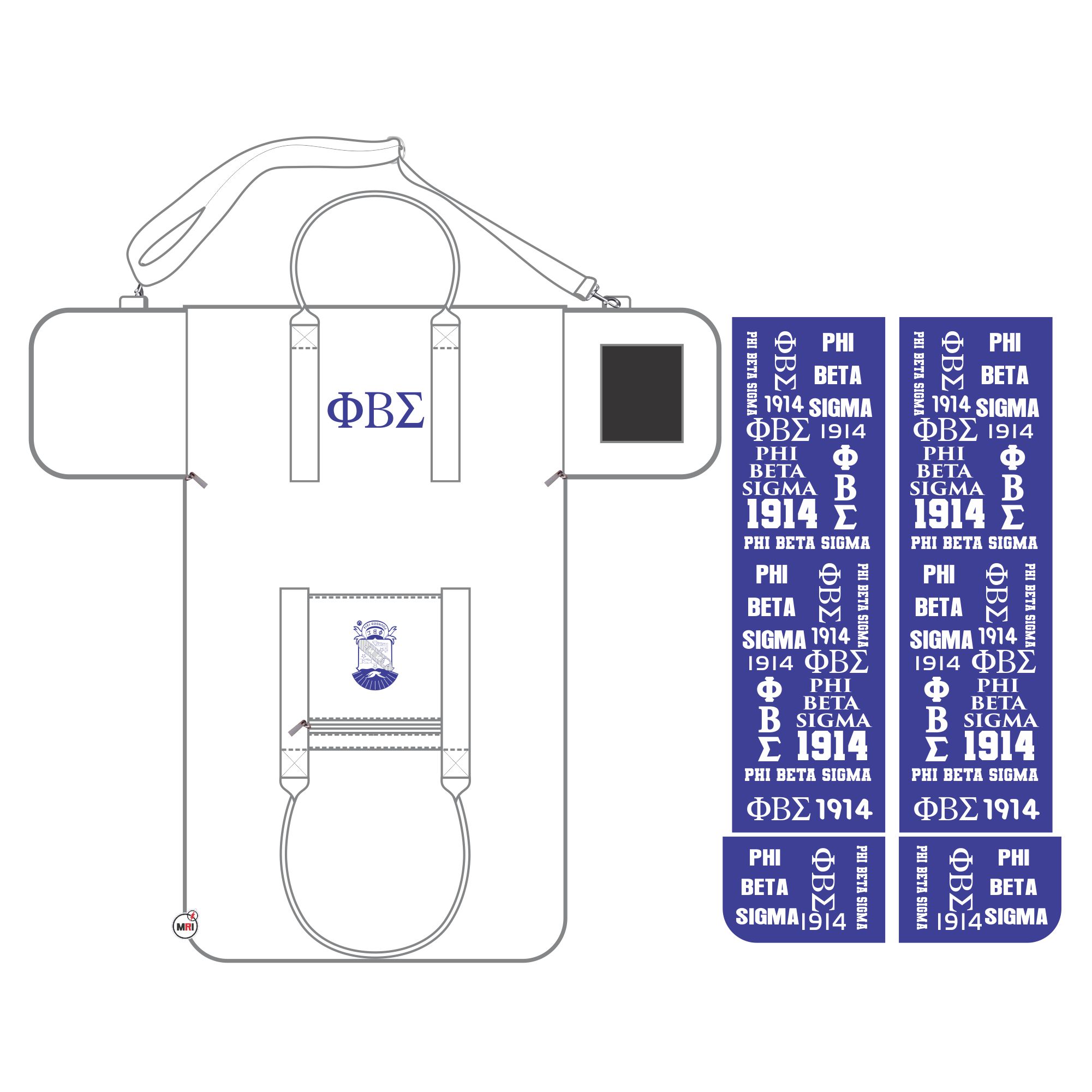 Phi Beta Sigma Duffle Bag Convert Into Garment Bag