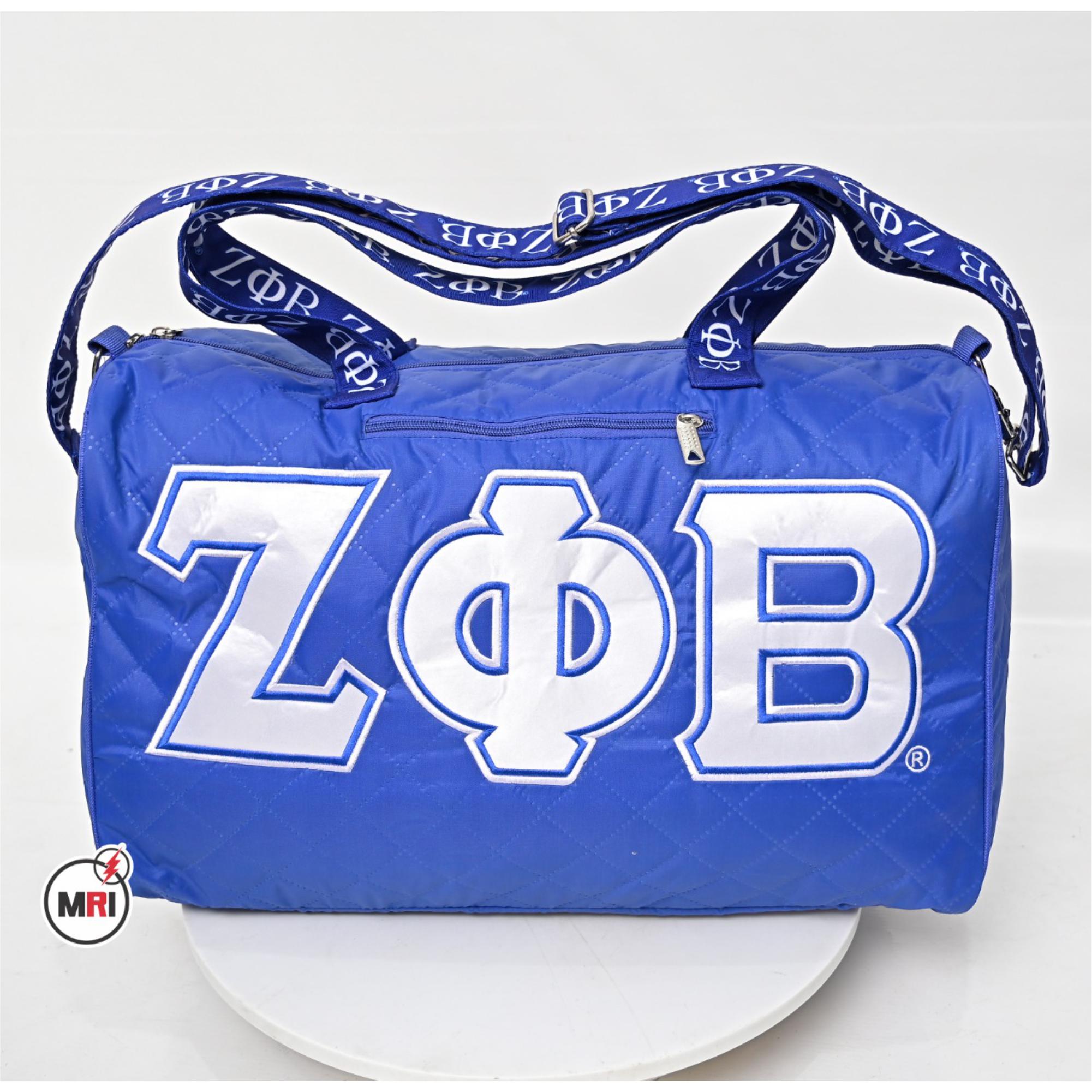 Zeta Phi Beta Quilted Duffle Bag