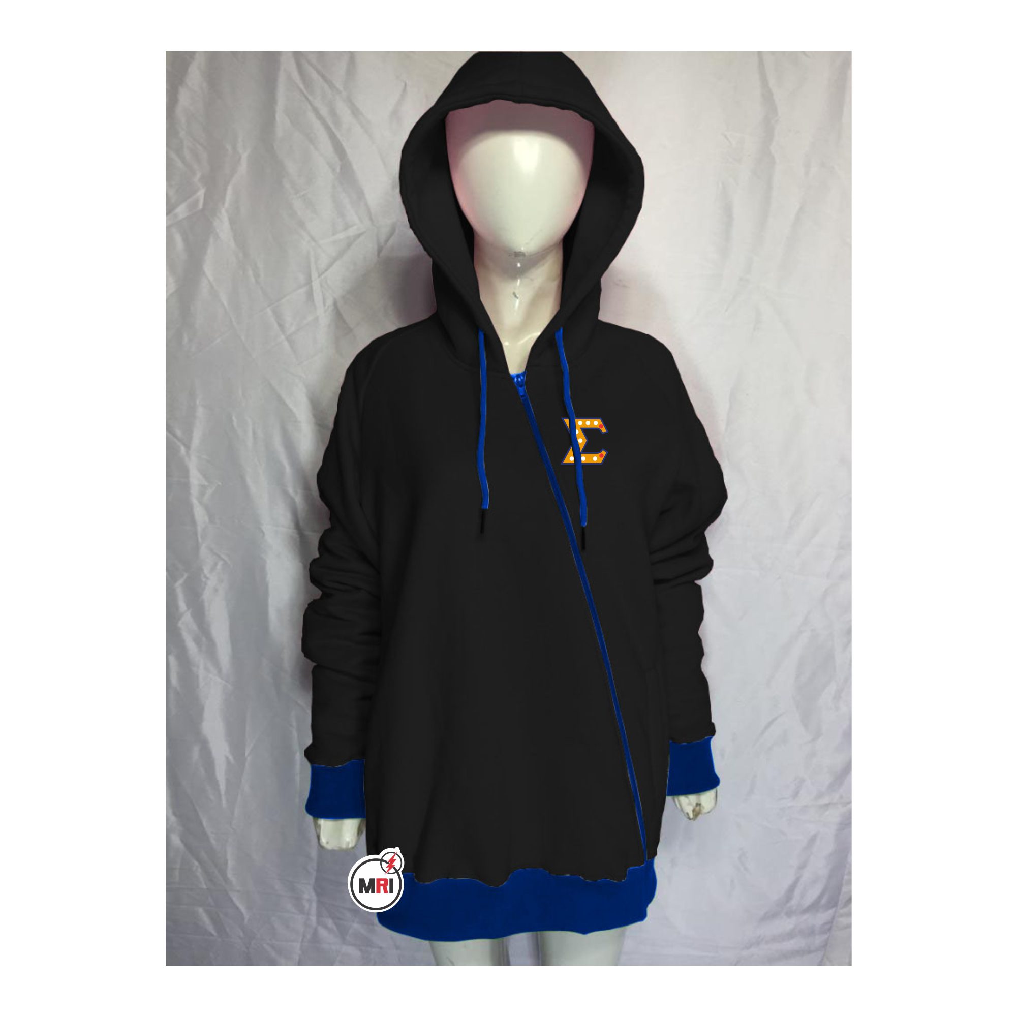 Sigma Gamma Rho Cross Zipper Style Hoodie