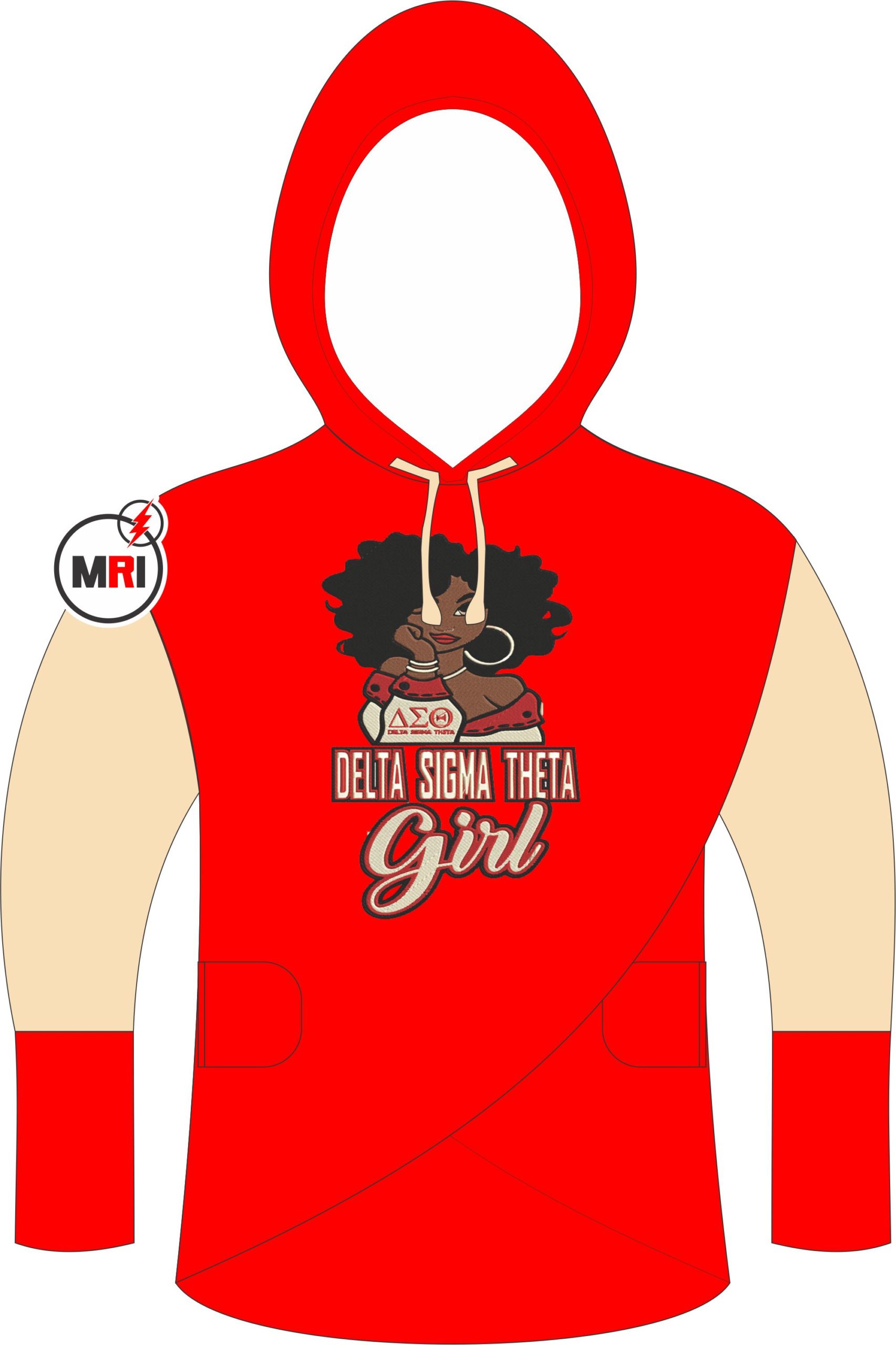 Delta Sigma Theta Cape Hoodie