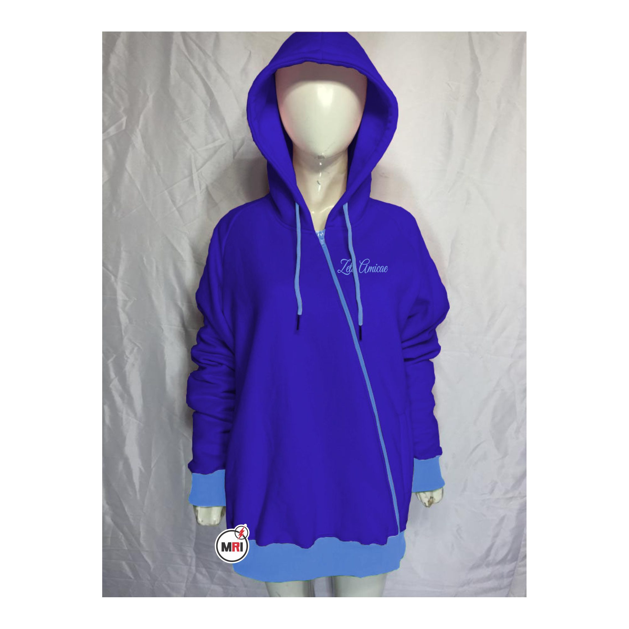 Zeta Amicae Cross Zipper Style Hoodie