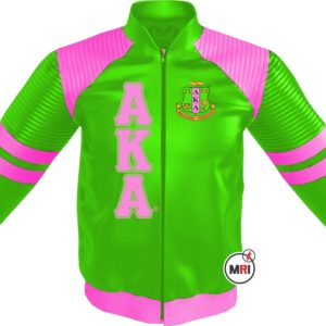 Alpha Kappa Alpha PU Leather Jacket