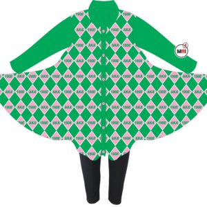 Alpha Kappa Alpha Sublimated High Low Dress