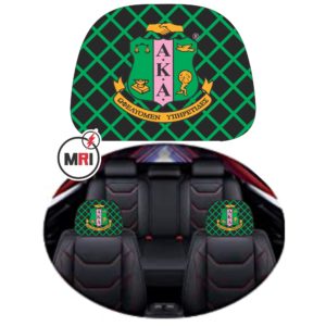 Alpha Kappa Alpha Car Headrest Cover