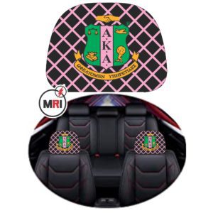 Alpha Kappa Alpha Car Headrest Cover