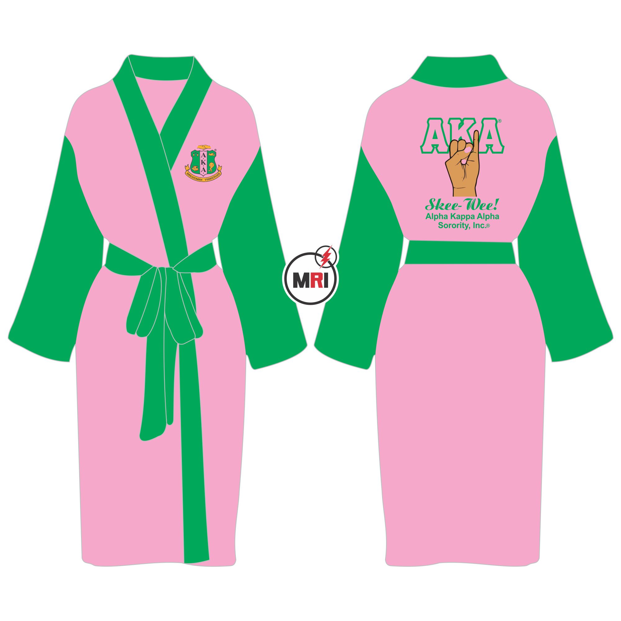 Alpha Kappa Alpha Satin Bath Robe