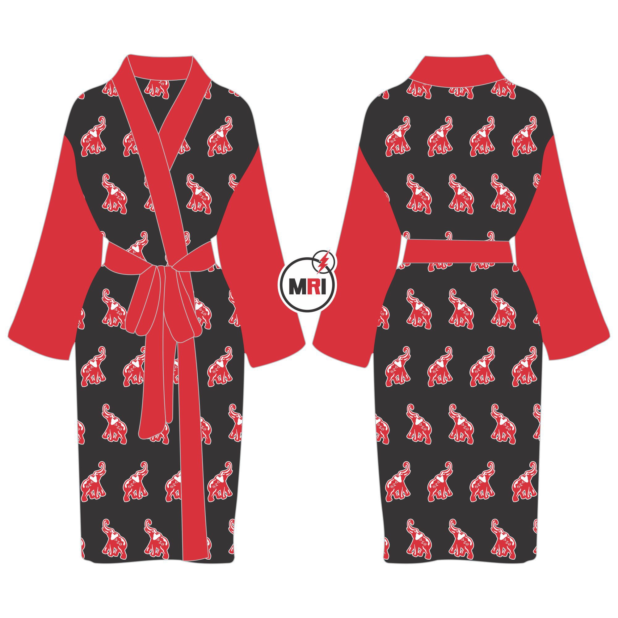 Delta Sigma Theta Satin Bath Robe