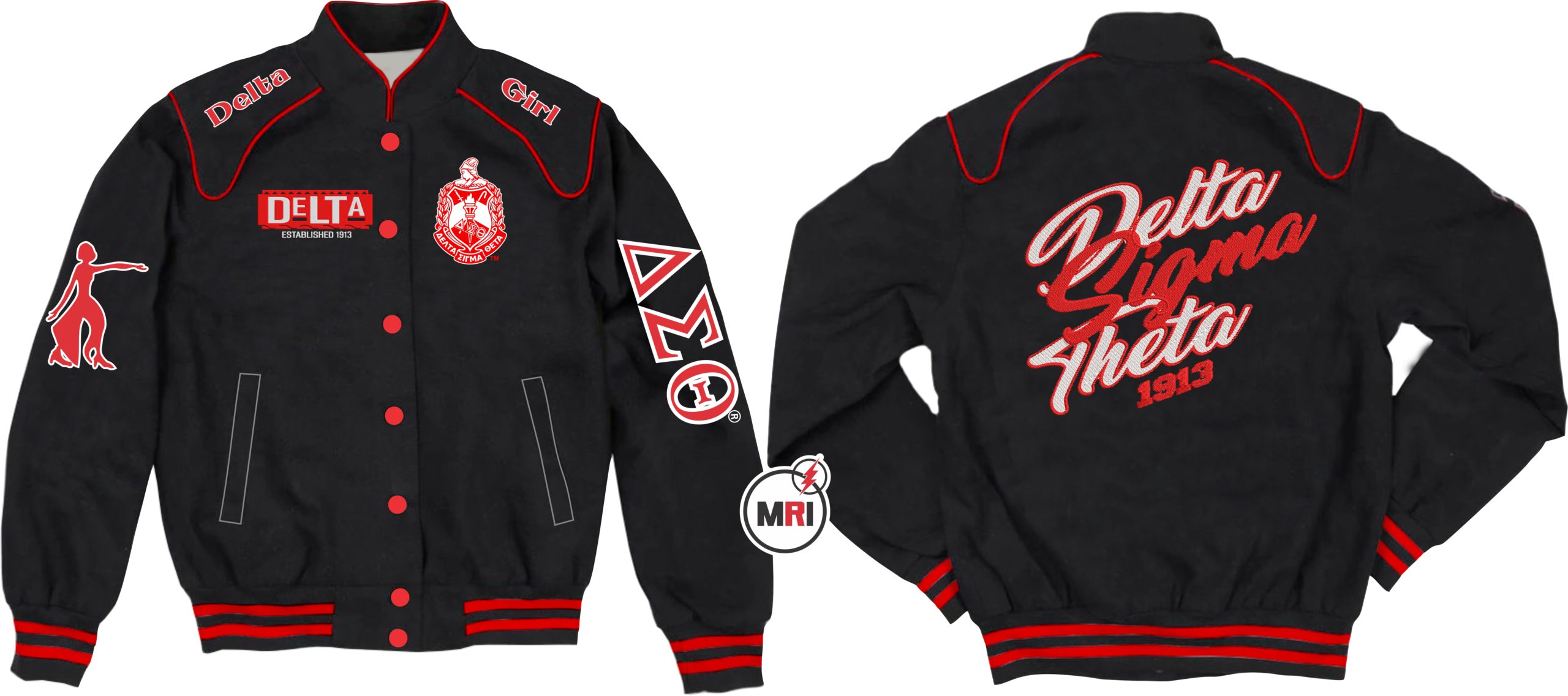 Delta Sigma Theta Racecar Jacket