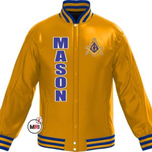 Masonic Master Mason PU Leather Jacket