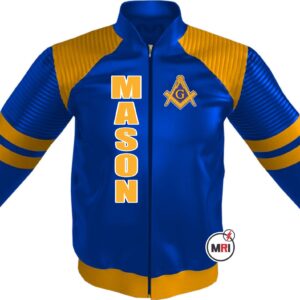 Masonic Master Mason PU Leather Jacket