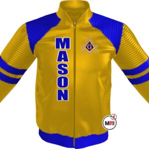 Masonic Master Mason PU Leather Jacket