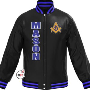 Masonic Master Mason PU Leather Jacket