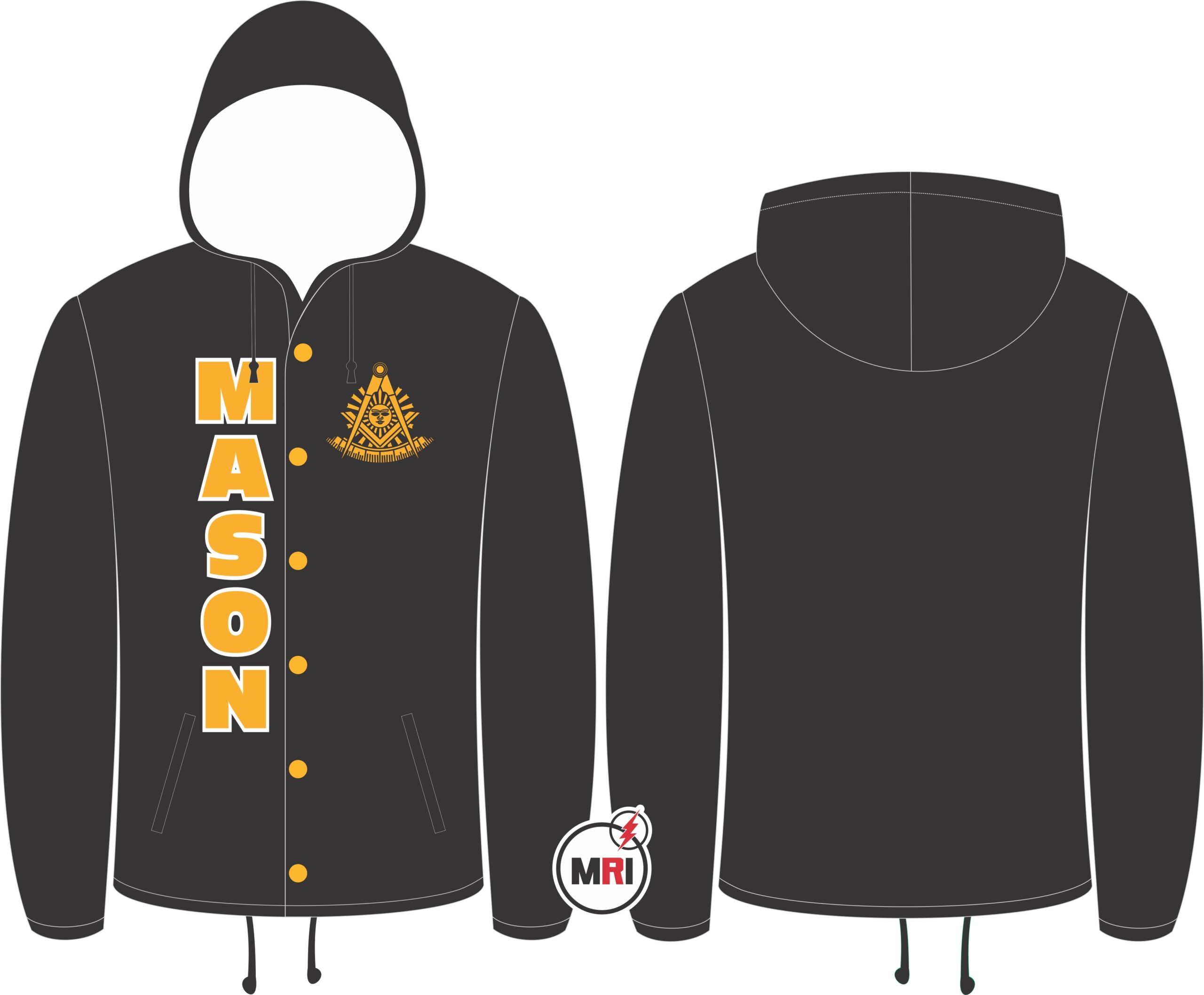 Masonic Past Master Coaches Jackets With Hood