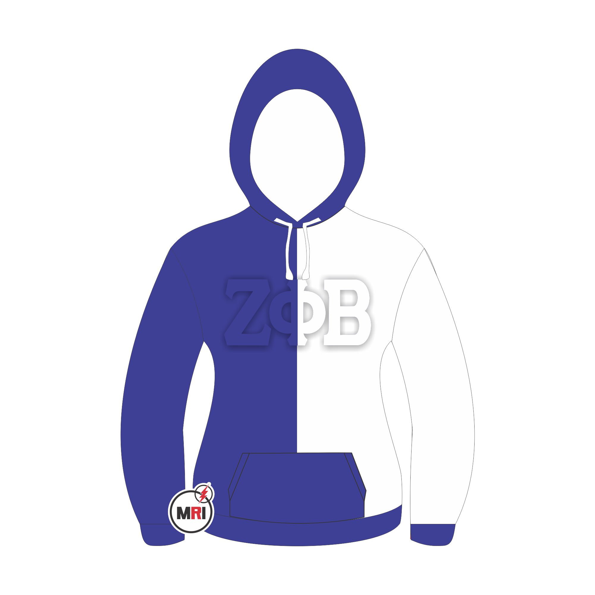 Zeta Phi Beta Embossed Hoodie
