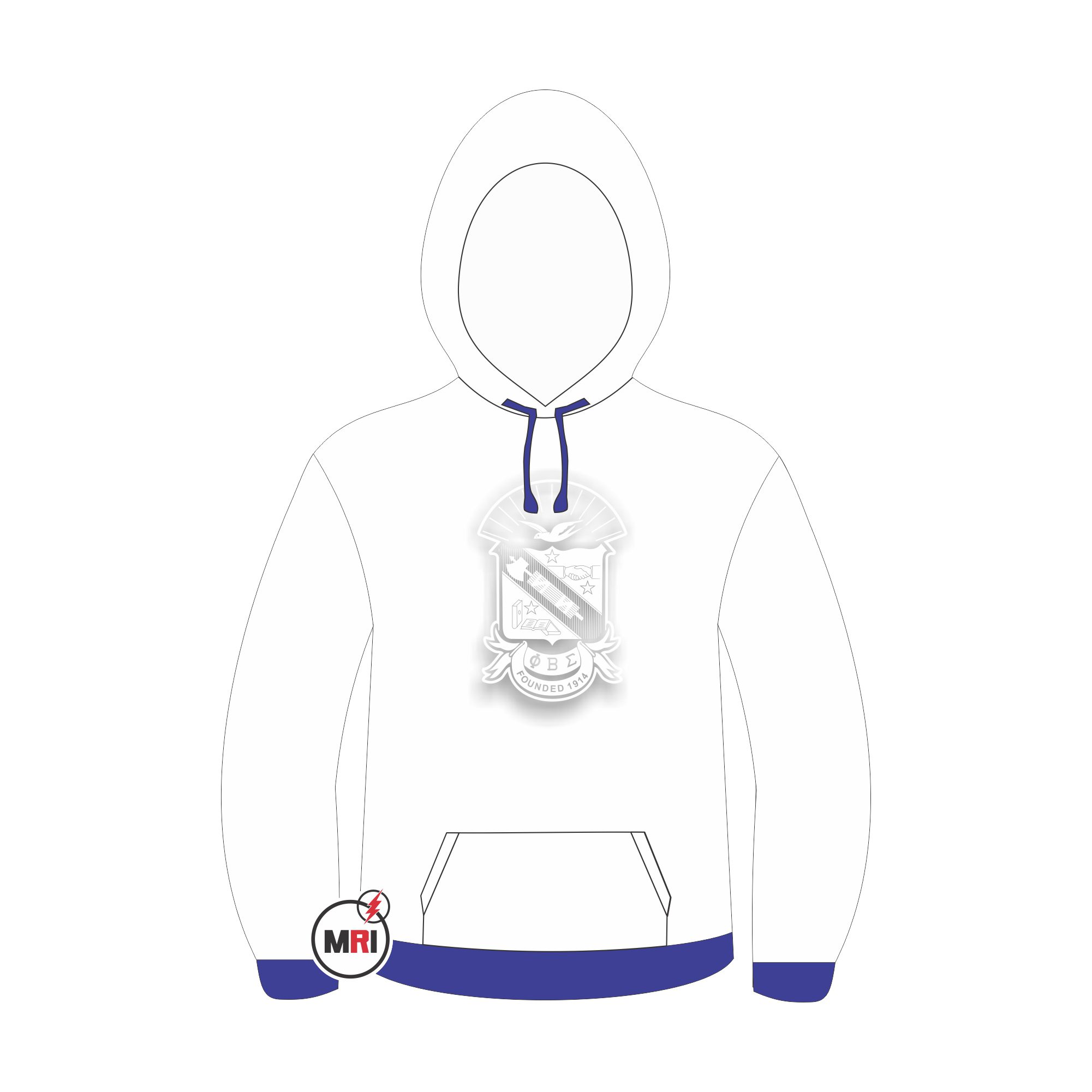Phi Beta Sigma Embossed Hoodie