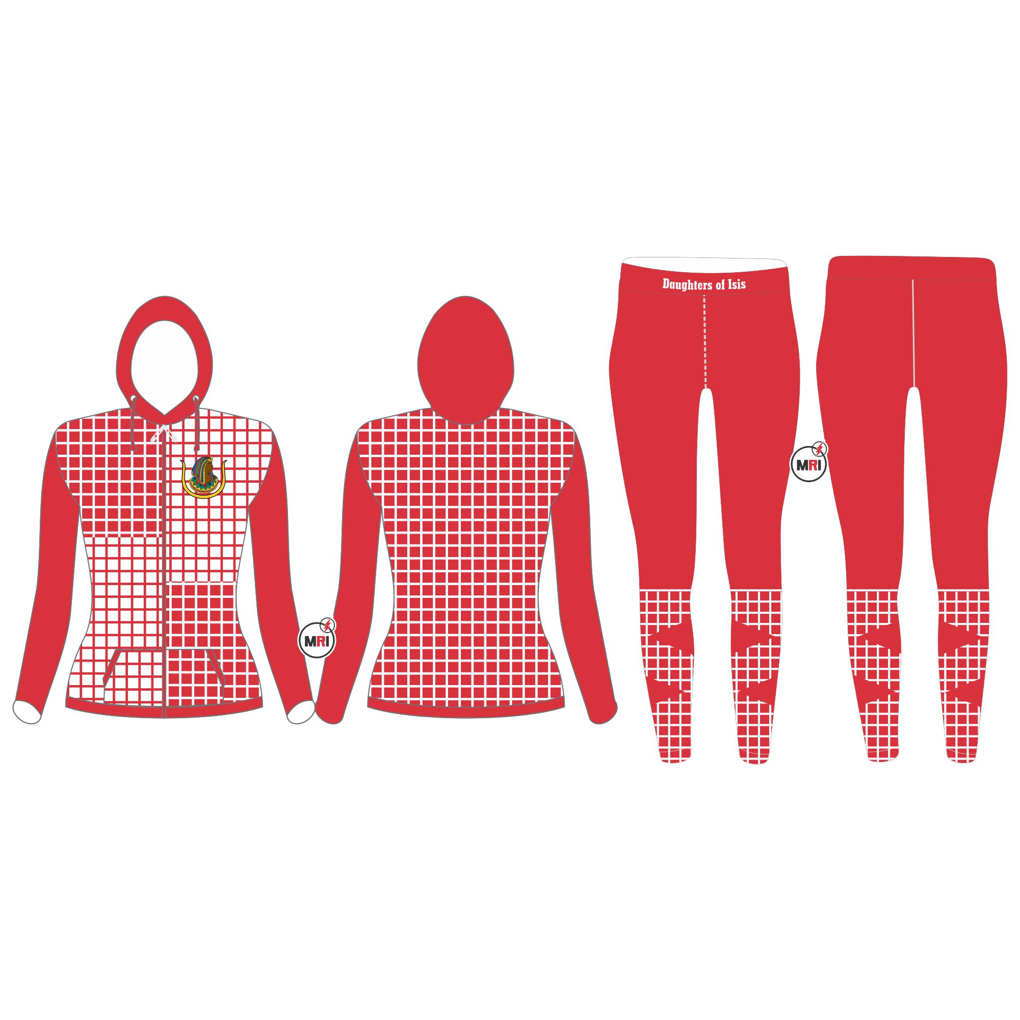 Daughters of Isis Activewear workout Hoodie and tight Set