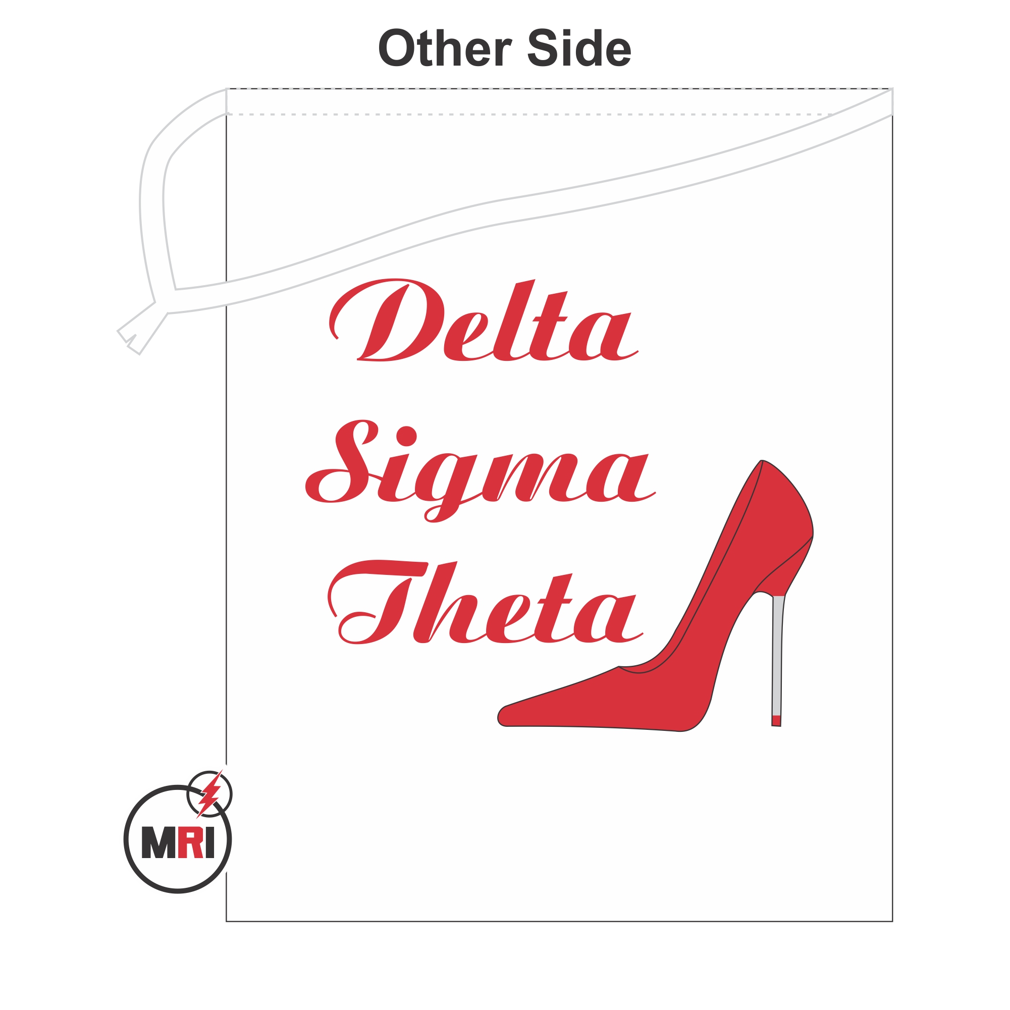 Delta Sigma Theta Shoe Cover - Image 2