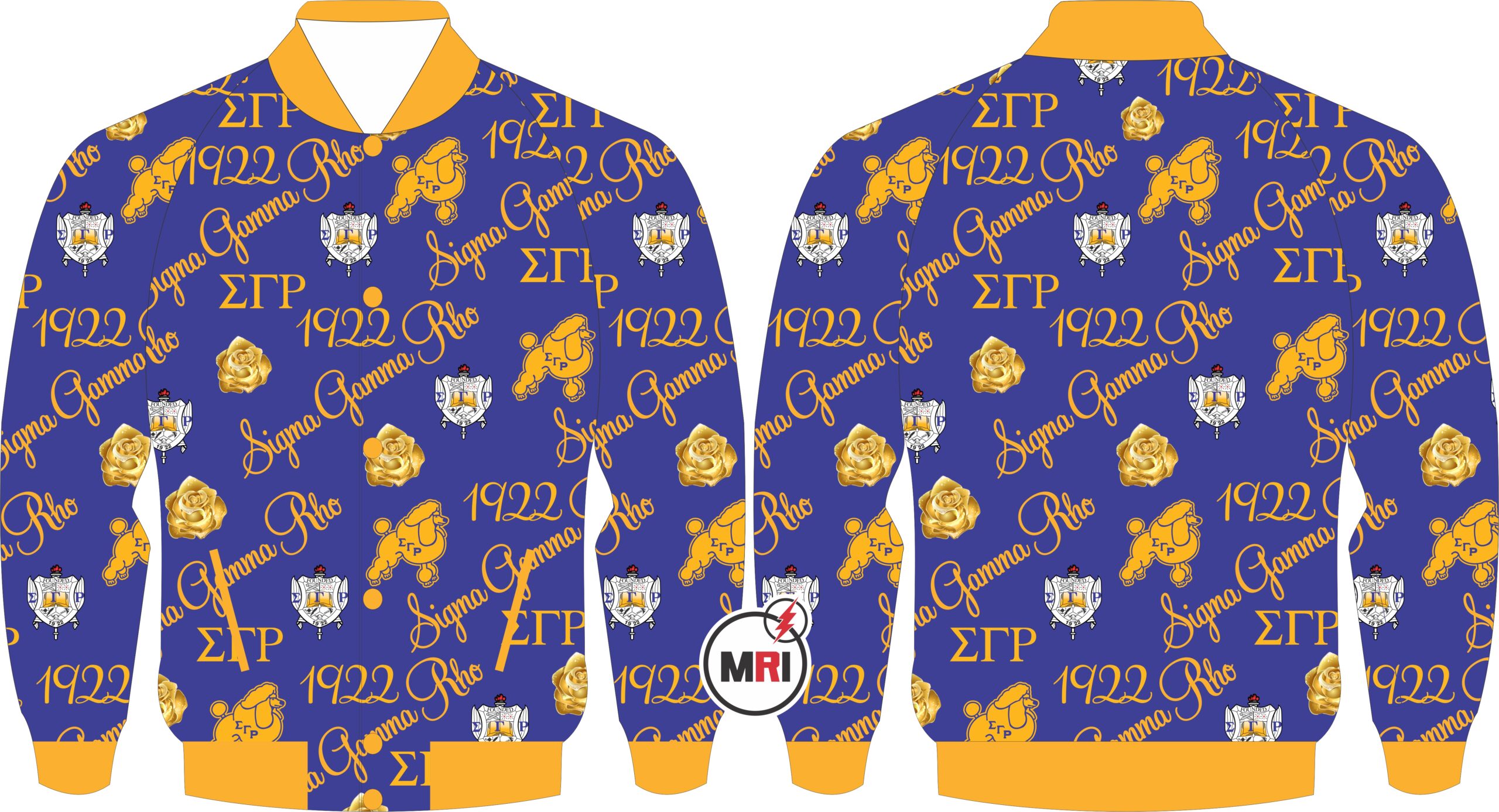 Sigma Gamma Rho Sublimated Satin Jacket