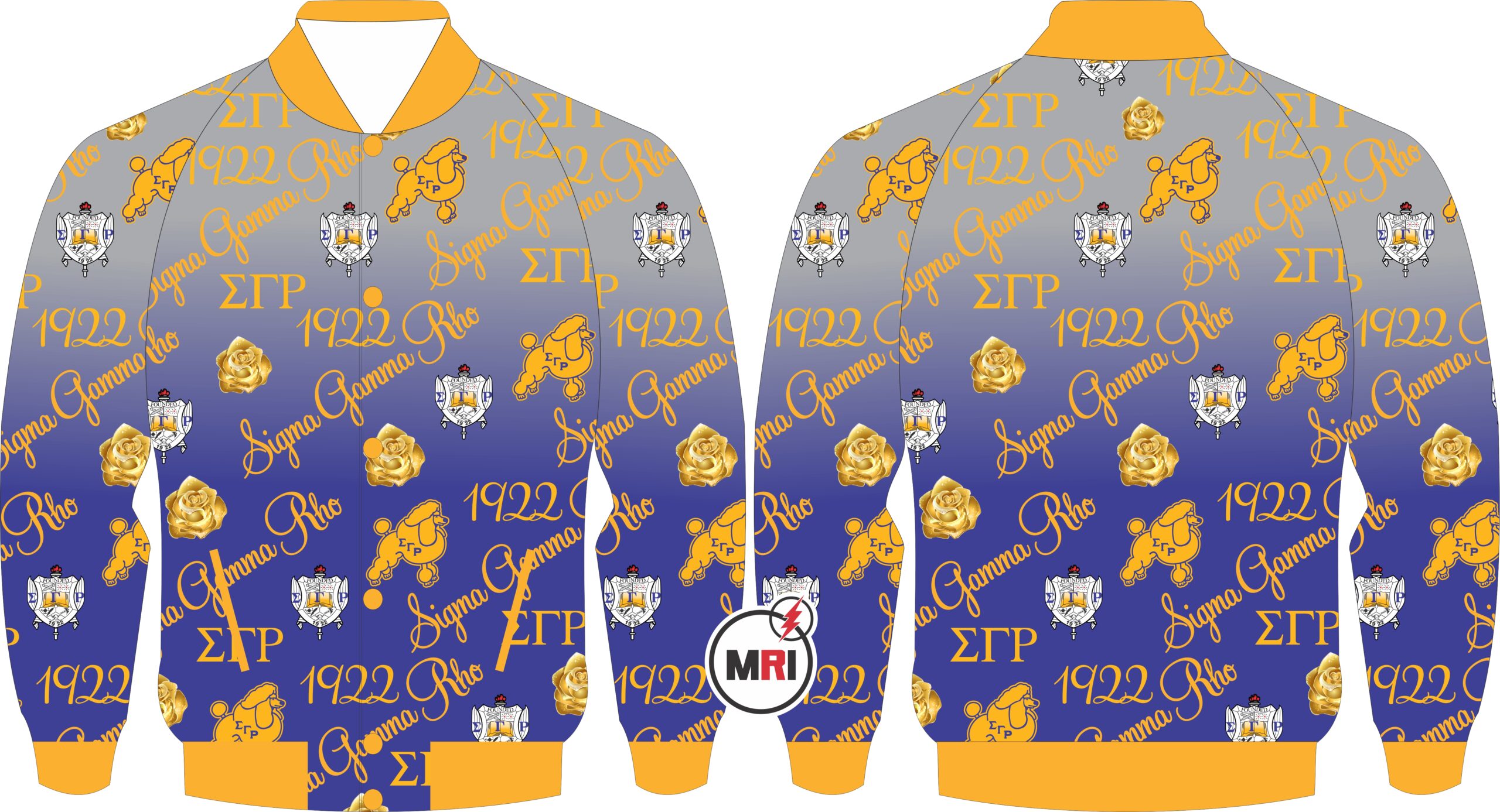 Sigma Gamma Rho Sublimated Satin Jacket