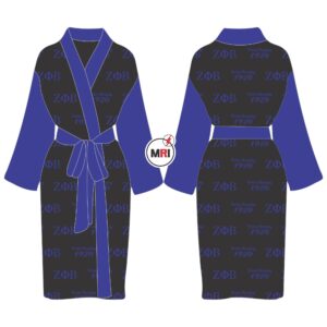 Zeta Phi Beta Satin Bath Robe