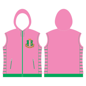 Alpha Kappa Alpha Quilted Vest With Hood