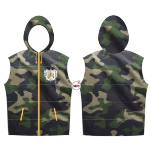 Sigma Gamma Rho Quilted Camo Vest With Hood