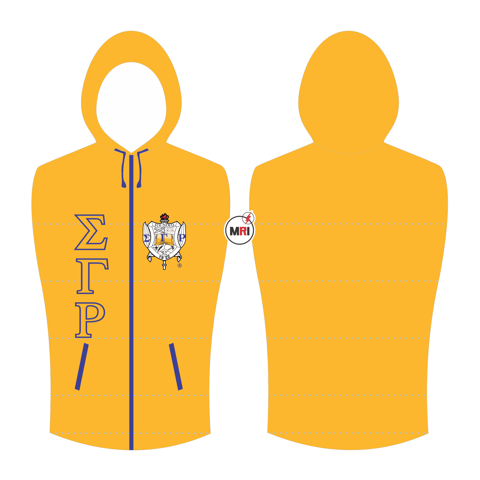 Sigma Gamma Rho Quilted Vest With Hood
