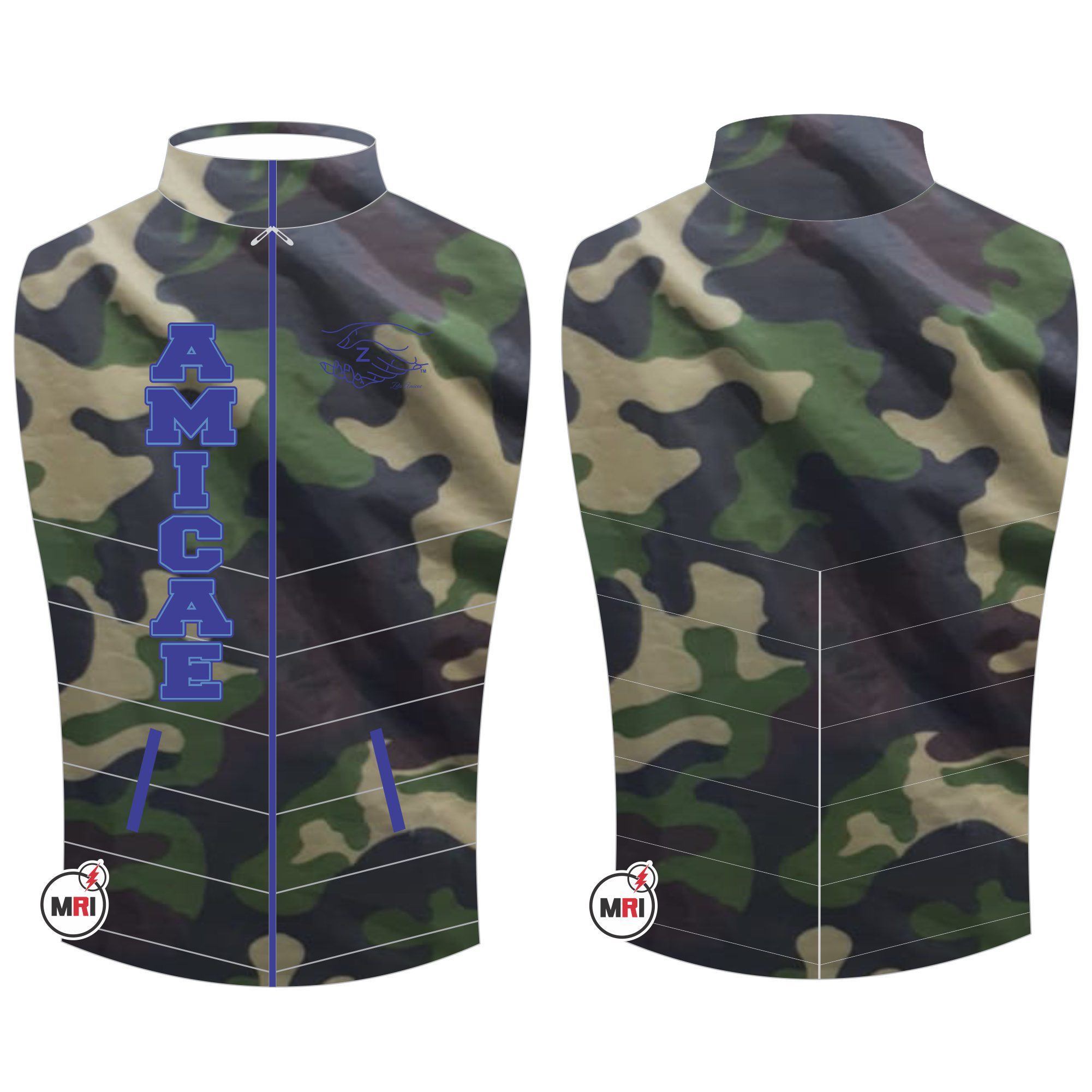 Zeta Amicae Quilted Camo Vest