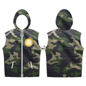 The Order Of The Golden Circle Quilted Camo Vest With Hood