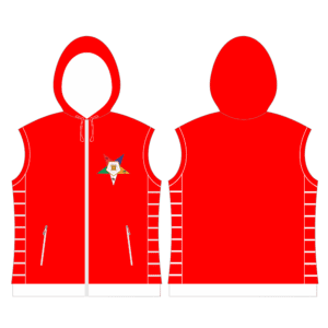 Order Of The Eastern Star Quilted Vest With Hood