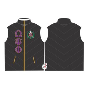Omega Psi Phi Quilted Vest