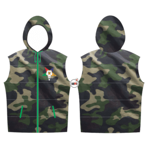 Order Of The Eastern Star Quilted Camo Vest With Hood