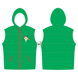 Order Of The Eastern Star Quilted Vest With Hood
