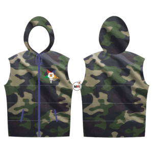 Order Of The Eastern Star Quilted Camo Vest With Hood