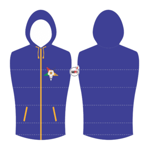 Order Of The Eastern Star Quilted Vest With Hood