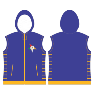 Order Of The Eastern Star Quilted Vest With Hood