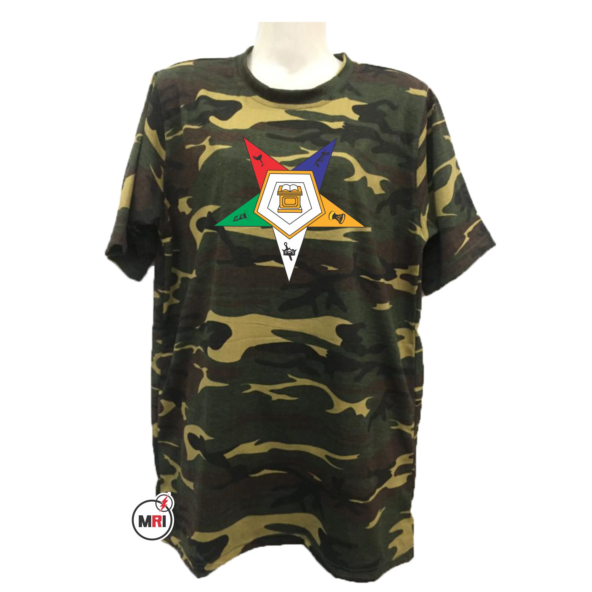 Order Of The Eastern Star Camo T-Shirt