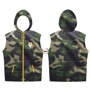 Order Of The Eastern Star Quilted Camo Vest With Hood