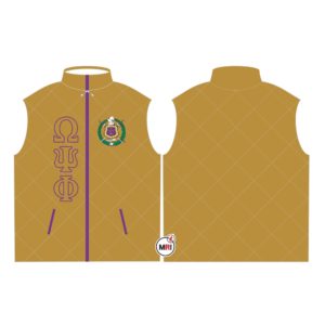 Omega Psi Phi Quilted Vest