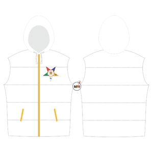 Order Of The Eastern Star Quilted Vest With Hood