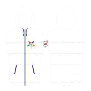 Order Of The Eastern Star Quilted Vest With Hood