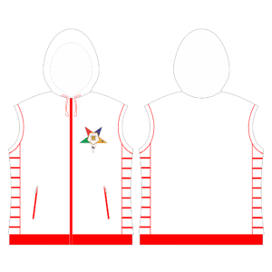 Order Of The Eastern Star Quilted Vest With Hood