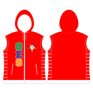 Order Of The Eastern Star Quilted Vest With Hood