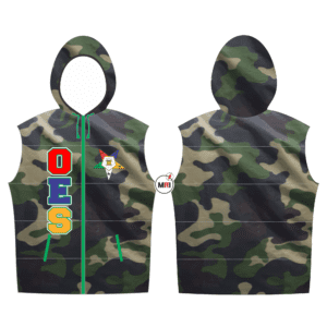 Order Of The Eastern Star Quilted Camo Vest With Hood