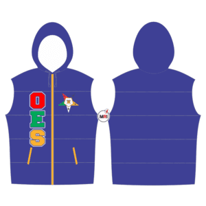Order Of The Eastern Star Quilted Vest With Hood