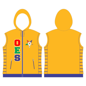 Order Of The Eastern Star Quilted Vest With Hood