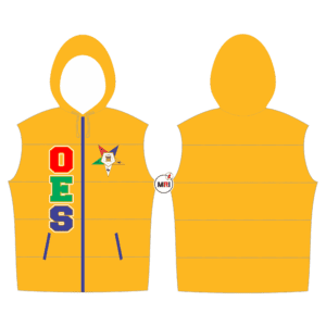 Order Of The Eastern Star Quilted Vest With Hood